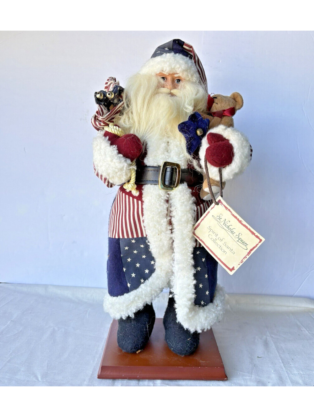 Vintage St. Nicholas Square Spirit Of Santa Jolly Old St. Liberty 18 Inches Tall